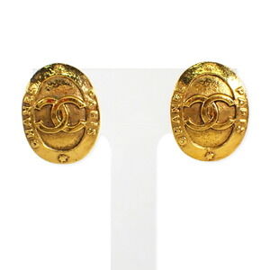 CHANEL Logo Earrings